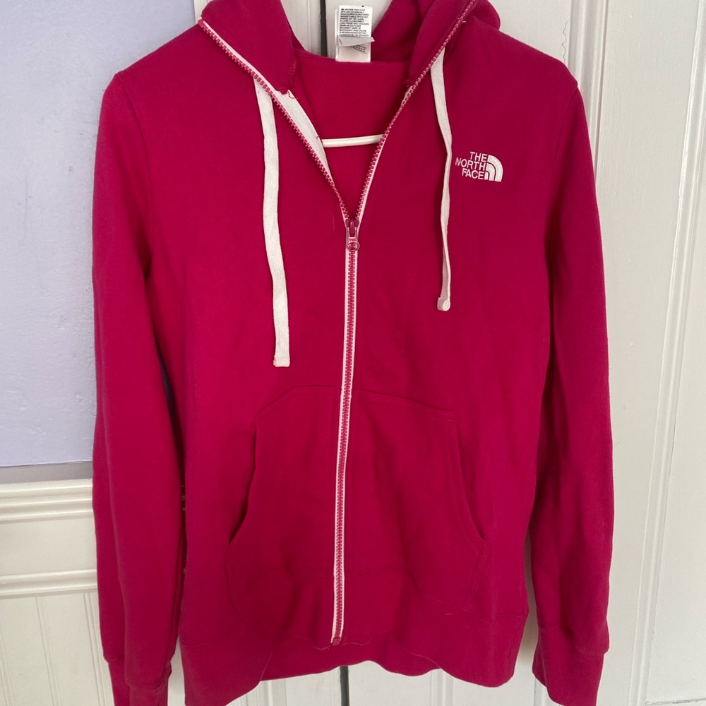 The North Face Pink Zip-Up Hoodie